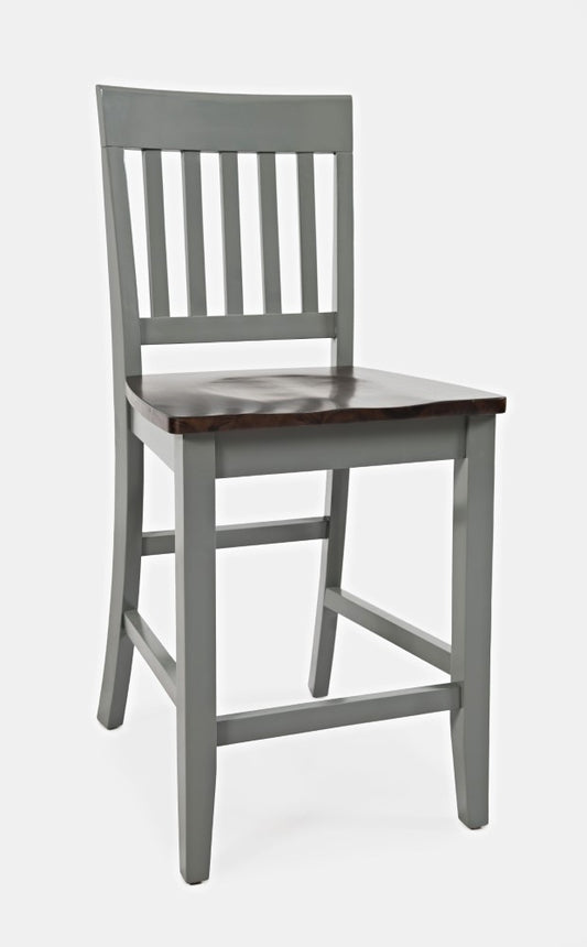 Jofran - Decatur Lane Counter Stool in Autumn brown/Grey (Set of 2) - 1836-BS393KD veiw 1