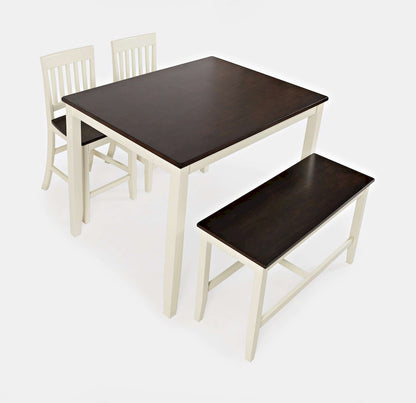 Jofran - Decatur Lane Farmhouse 4 Piece Solid Wood Counter Height Set - 1826 view 1