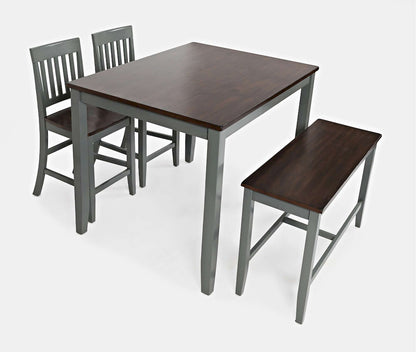 Jofran - Decatur Lane Farmhouse 4 Piece Solid Wood Counter Height Set - 1836 view 1