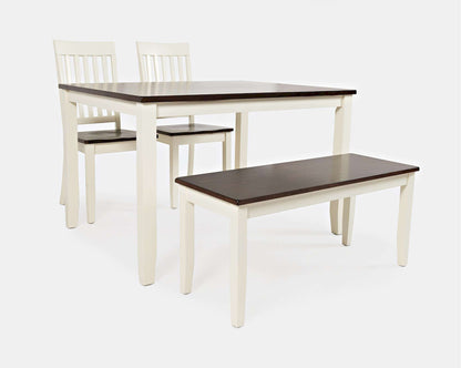 Jofran - Decatur Lane Farmhouse 4 Piece Solid Wood Dining Set - 1825 view 1