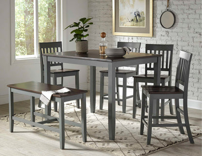 Jofran - Decatur Lane Farmhouse 4 Piece Solid Wood Dining Set - 1835 view 11