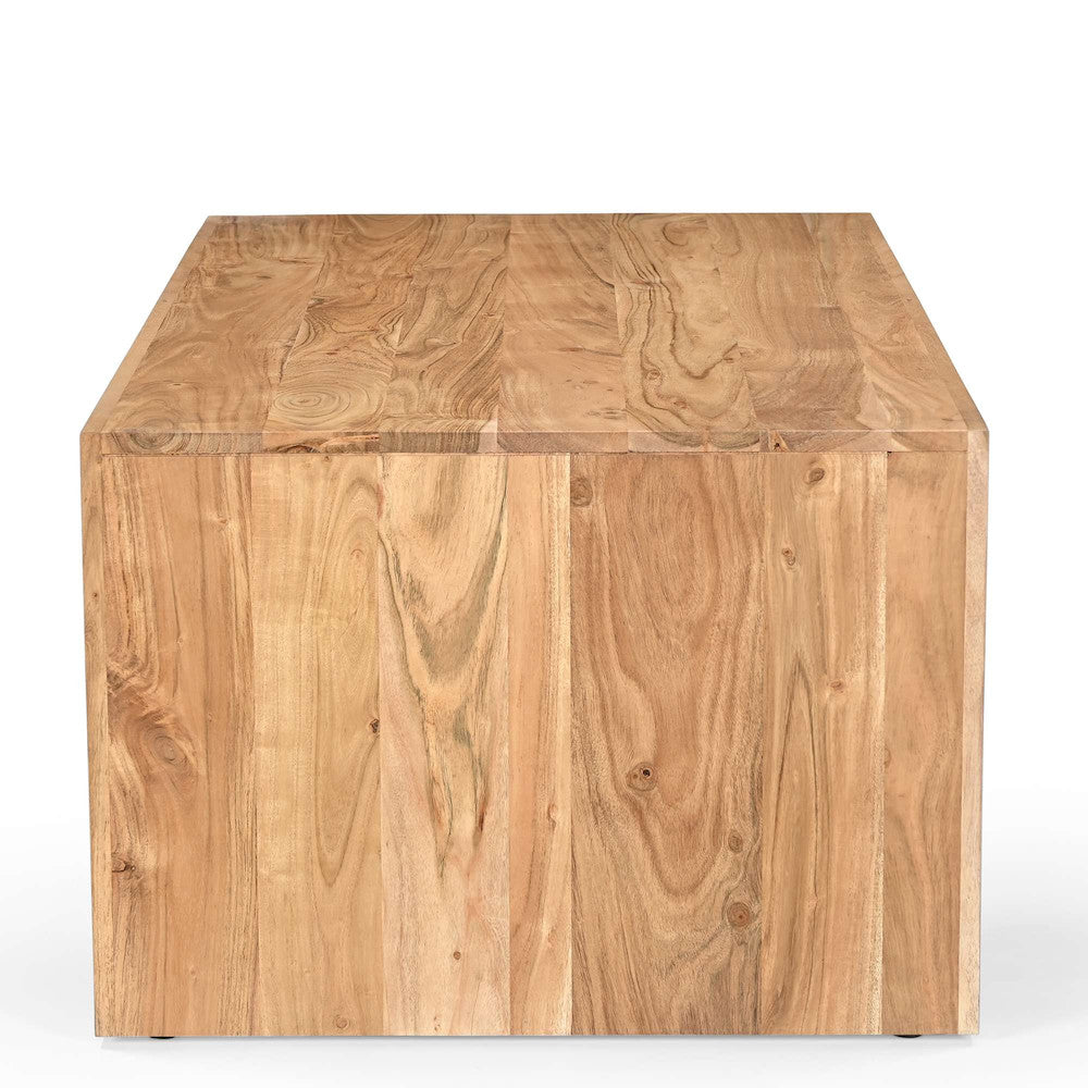 Jofran - Dev Modern 44 Inch Mitered Angle Solid Wood Coffee Table with Storage Shelf - 2346-1 view 7