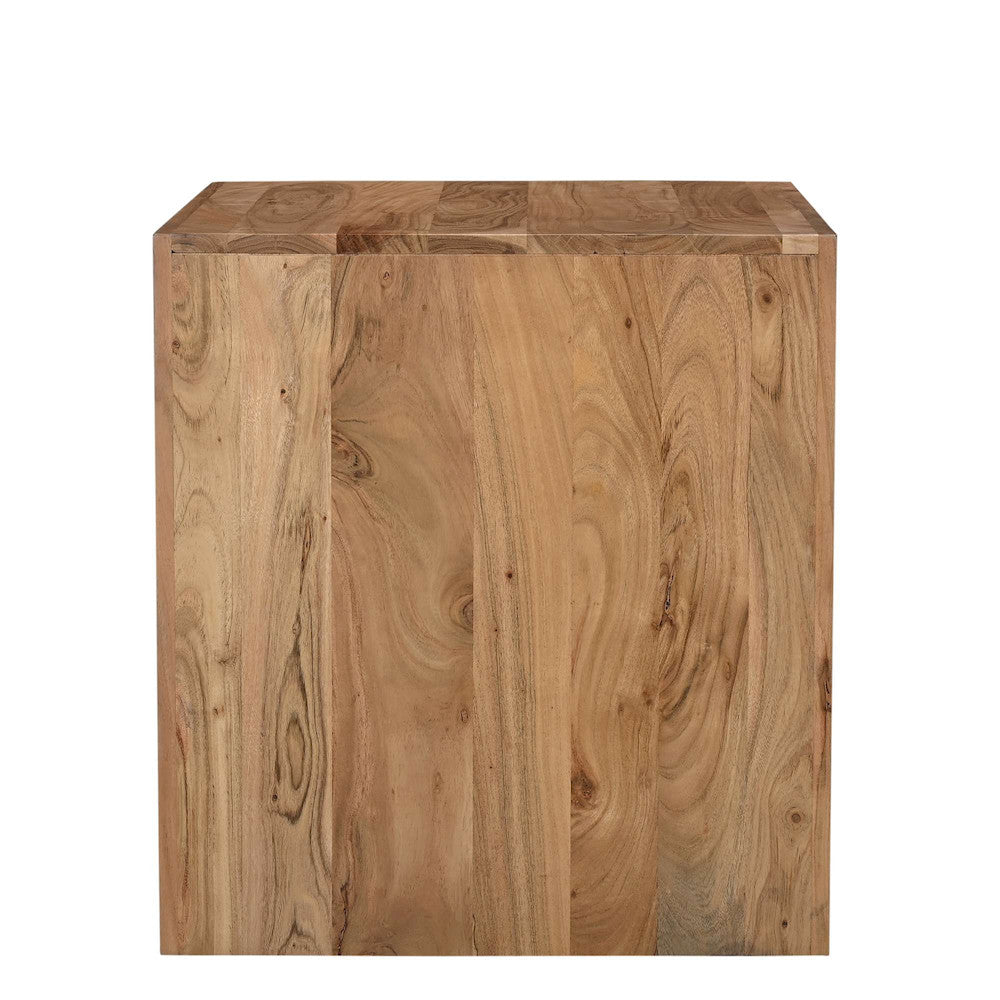 Jofran - Dev Modern Mitered Angle Solid Wood End Table with Storage Shelf - 2346-3 view 7