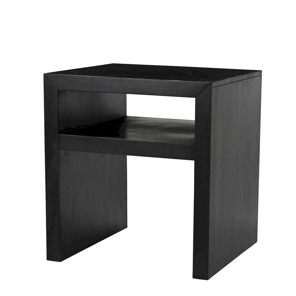 Jofran - Dev Modern Mitered Angle Solid Wood End Table with Storage Shelf - 2347-3 view 2