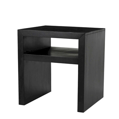 Jofran - Dev Modern Mitered Angle Solid Wood End Table with Storage Shelf - 2347-3 view 2