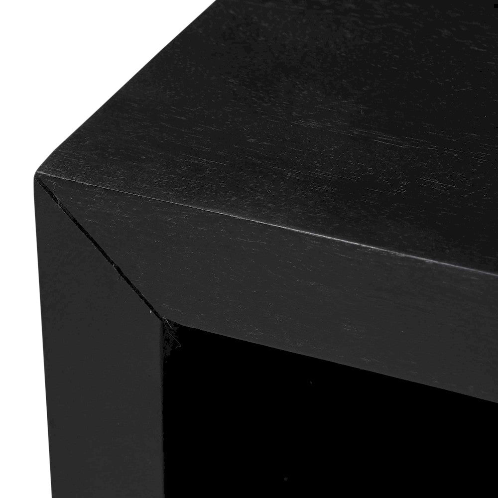 Jofran - Dev Modern Mitered Angle Solid Wood End Table with Storage Shelf - 2347-3 view 6