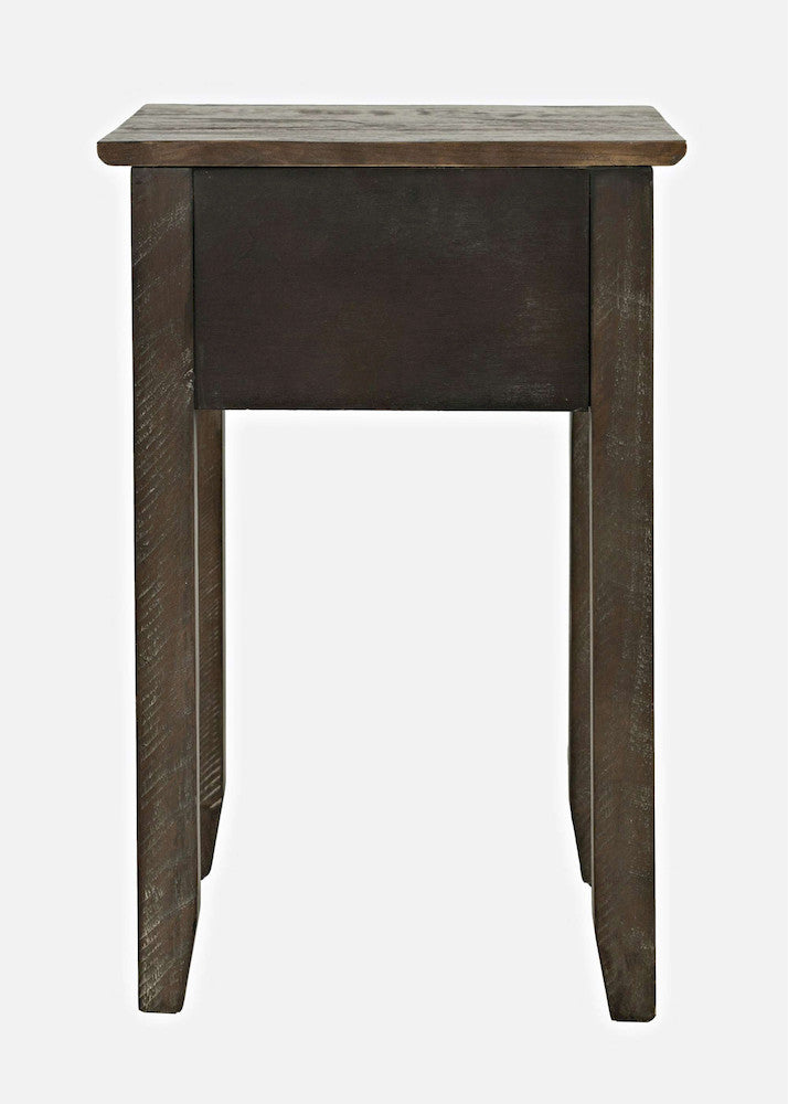 Jofran - Devon Farmhouse Distressed Pine End Table, Barnwood Brown - 20-EC1700 view 4