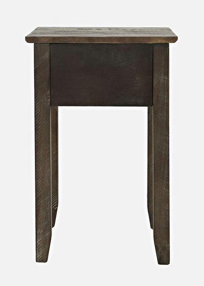 Jofran - Devon Farmhouse Distressed Pine End Table, Barnwood Brown - 20-EC1700 view 4