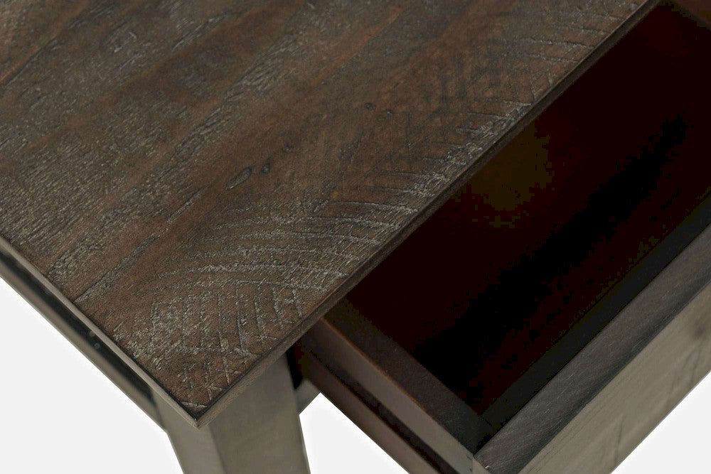 Jofran - Devon Farmhouse Distressed Pine End Table, Barnwood Brown - 20-EC1700 view 8