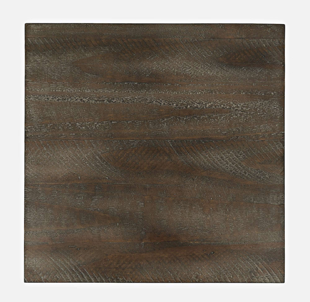 Jofran - Devon Farmhouse Distressed Pine End Table, Barnwood Brown - 20-EC1700 view 9