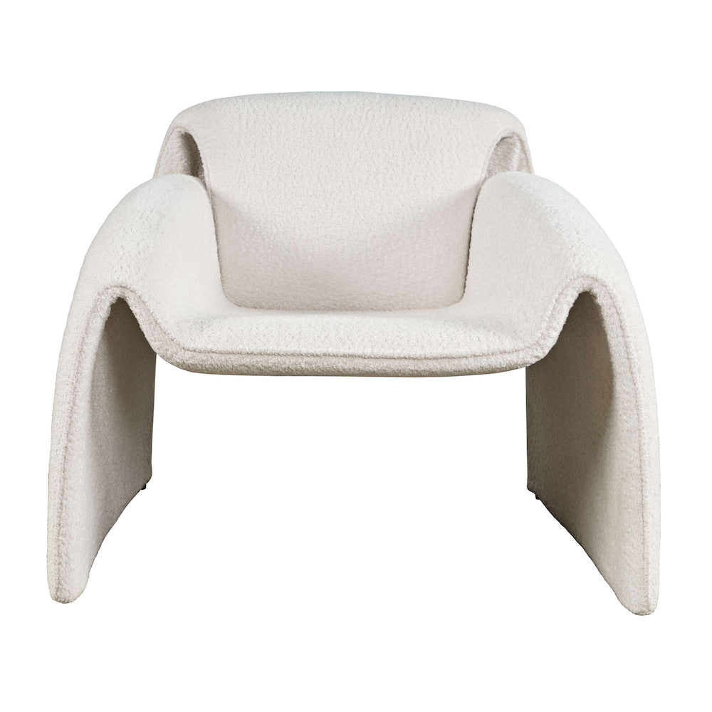Jofran - Dolce Mid-Century Modern Bent Angle Upholstered Accent Chair - DOLCE-CH-NAT view 1