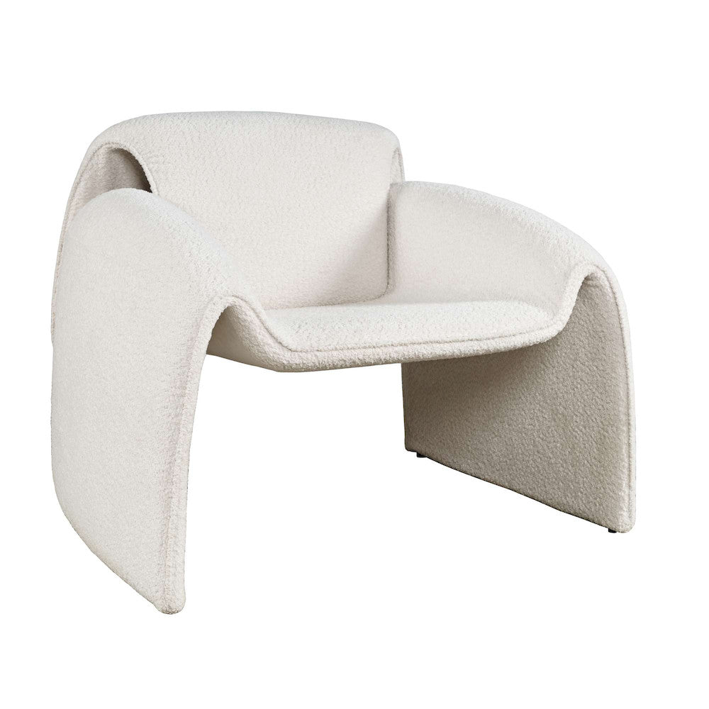 Jofran - Dolce Mid-Century Modern Bent Angle Upholstered Accent Chair - DOLCE-CH-NAT view 2