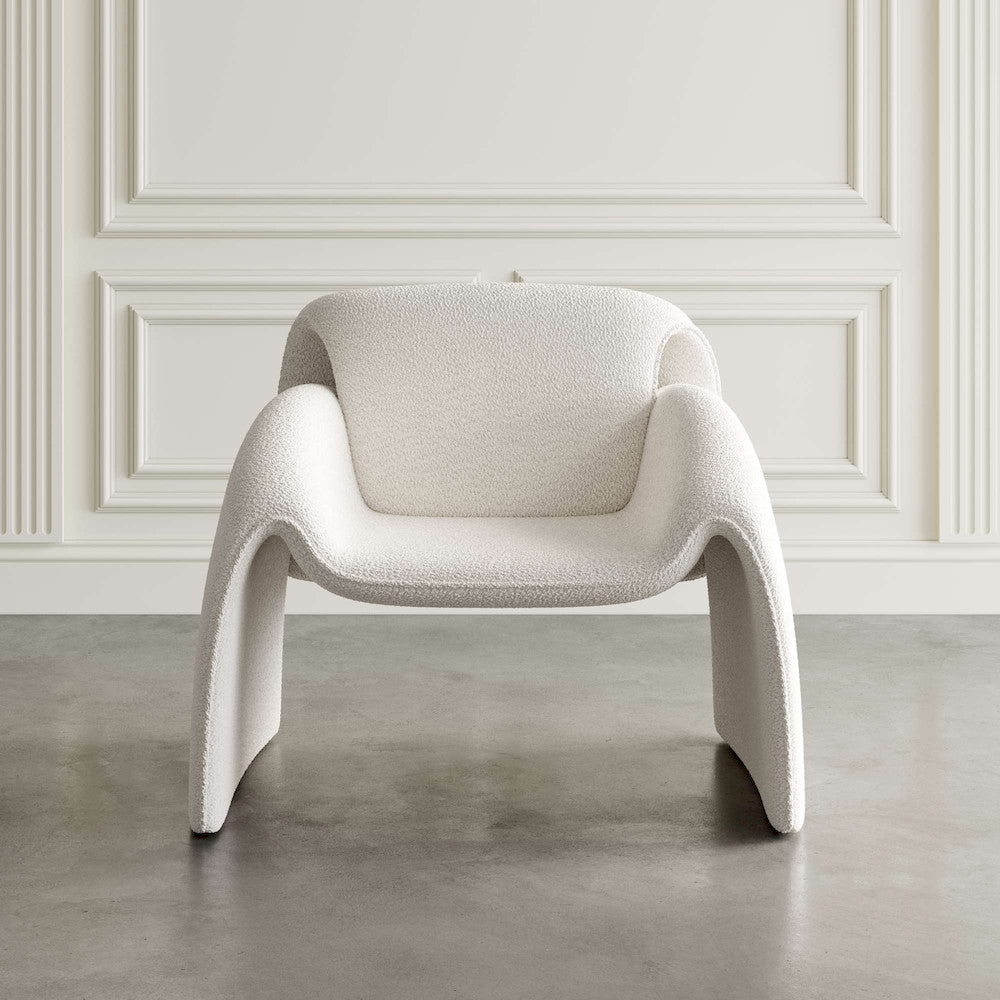 Jofran - Dolce Mid-Century Modern Bent Angle Upholstered Accent Chair - DOLCE-CH-NAT view 4