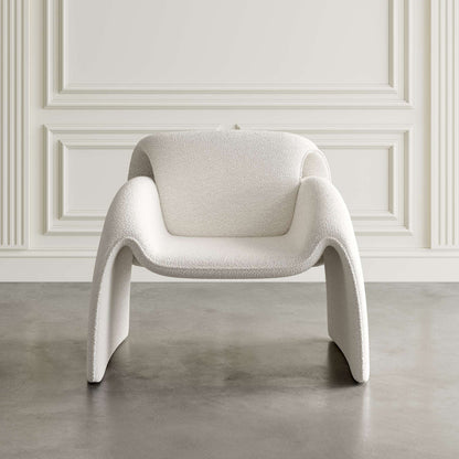 Jofran - Dolce Mid-Century Modern Bent Angle Upholstered Accent Chair - DOLCE-CH-NAT view 4
