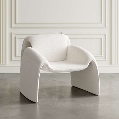 Jofran - Dolce Mid-Century Modern Bent Angle Upholstered Accent Chair - DOLCE-CH-NAT view 5