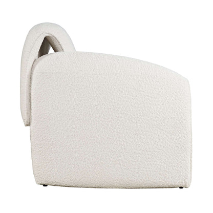 Jofran - Dolce Mid-Century Modern Bent Angle Upholstered Accent Chair - DOLCE-CH-NAT view 6