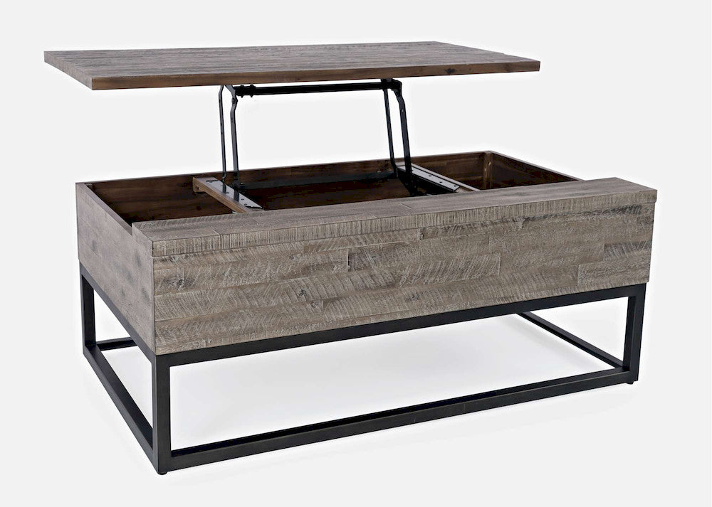 Jofran - East Hampton Lift-Top Coffee Table - Distressed Grey - 1860-5 view 5