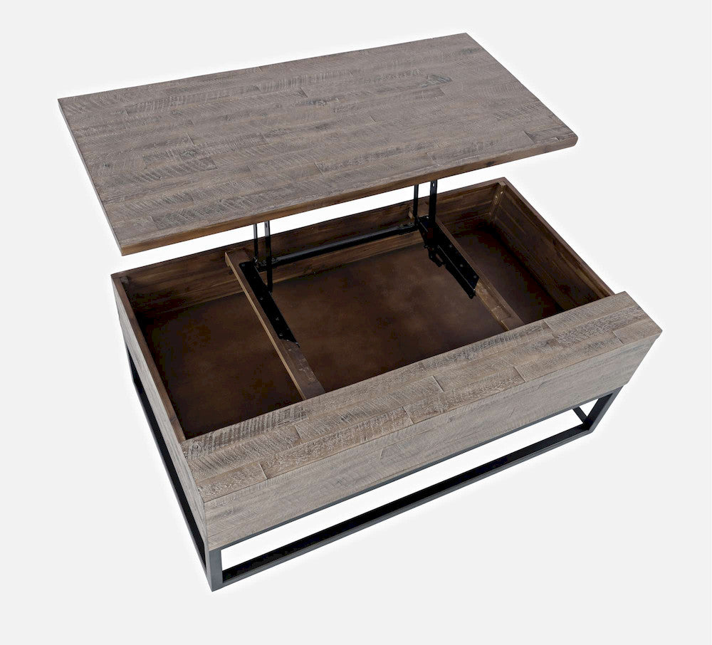 Jofran - East Hampton Lift-Top Coffee Table - Distressed Grey - 1860-5 view 6