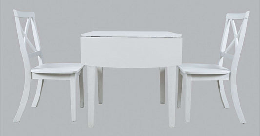 Jofran - Eastern Tides Three Piece Cross-Back Coastal Dining Set - 2146-30370KDKT view 1
