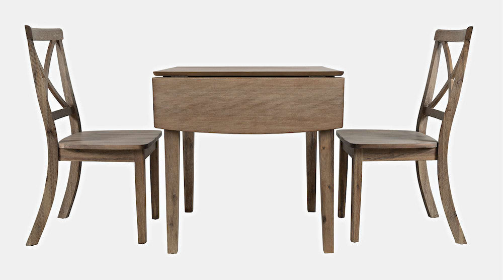 Jofran - Eastern Tides Three Piece Cross-Back Coastal Dining Set - 2148-30370KDKT view 1