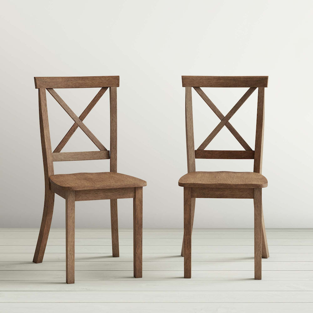 Jofran - Eastern Tides Three Piece Cross-Back Coastal Dining Set - 2148-30370KDKT view 3