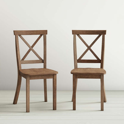 Jofran - Eastern Tides Three Piece Cross-Back Coastal Dining Set - 2148-30370KDKT view 3