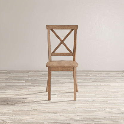 Jofran - Eastern Tides Three Piece Cross-Back Coastal Dining Set - 2148-30370KDKT view 6