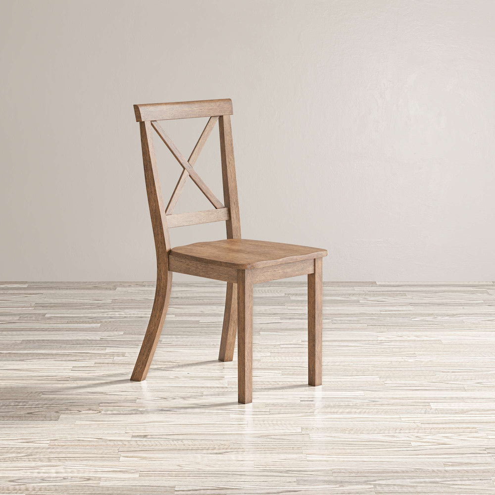 Jofran - Eastern Tides X-Back Coastal Acacia Dining Chair (Set of 2) - 2148-370KD view 2