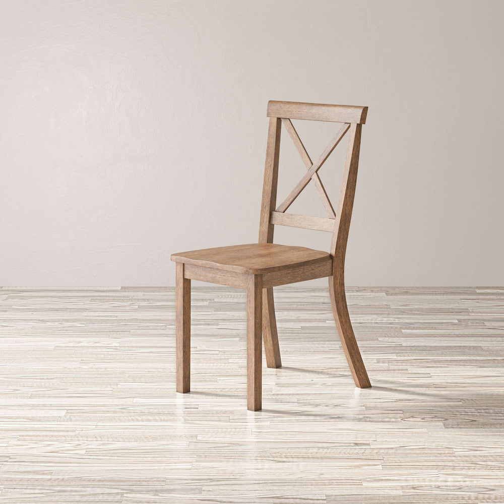 Jofran - Eastern Tides X-Back Coastal Acacia Dining Chair (Set of 2) - 2148-370KD view 3