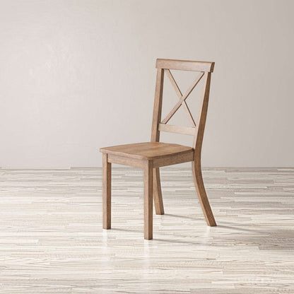 Jofran - Eastern Tides X-Back Coastal Acacia Dining Chair (Set of 2) - 2148-370KD view 3