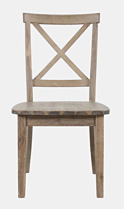 Jofran - Eastern Tides X-Back Coastal Acacia Dining Chair (Set of 2) - 2148-370KD view 5