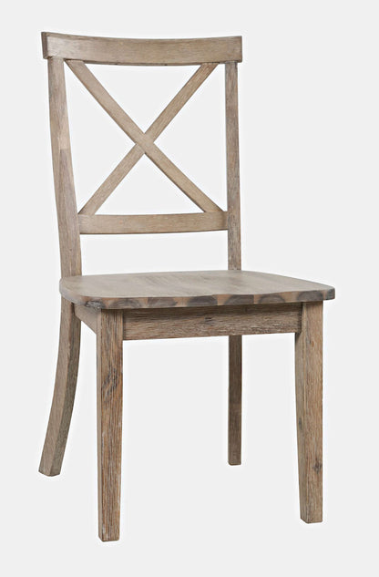 Jofran - Eastern Tides X-Back Coastal Acacia Dining Chair (Set of 2) - 2148-370KD view 6