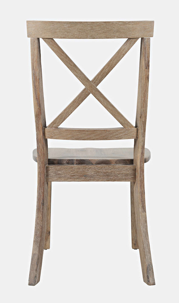 Jofran - Eastern Tides X-Back Coastal Acacia Dining Chair (Set of 2) - 2148-370KD view 8