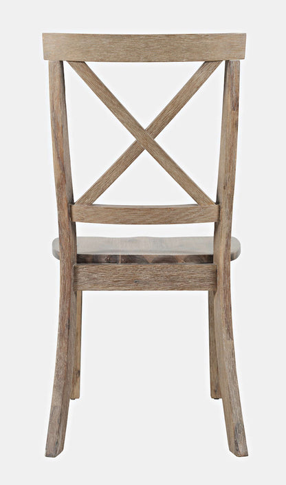 Jofran - Eastern Tides X-Back Coastal Acacia Dining Chair (Set of 2) - 2148-370KD view 8