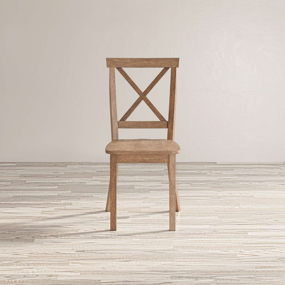 Jofran - Eastern Tides X-Back Coastal Acacia Dining Chair (Set of 2) - 2148-370KD view 9