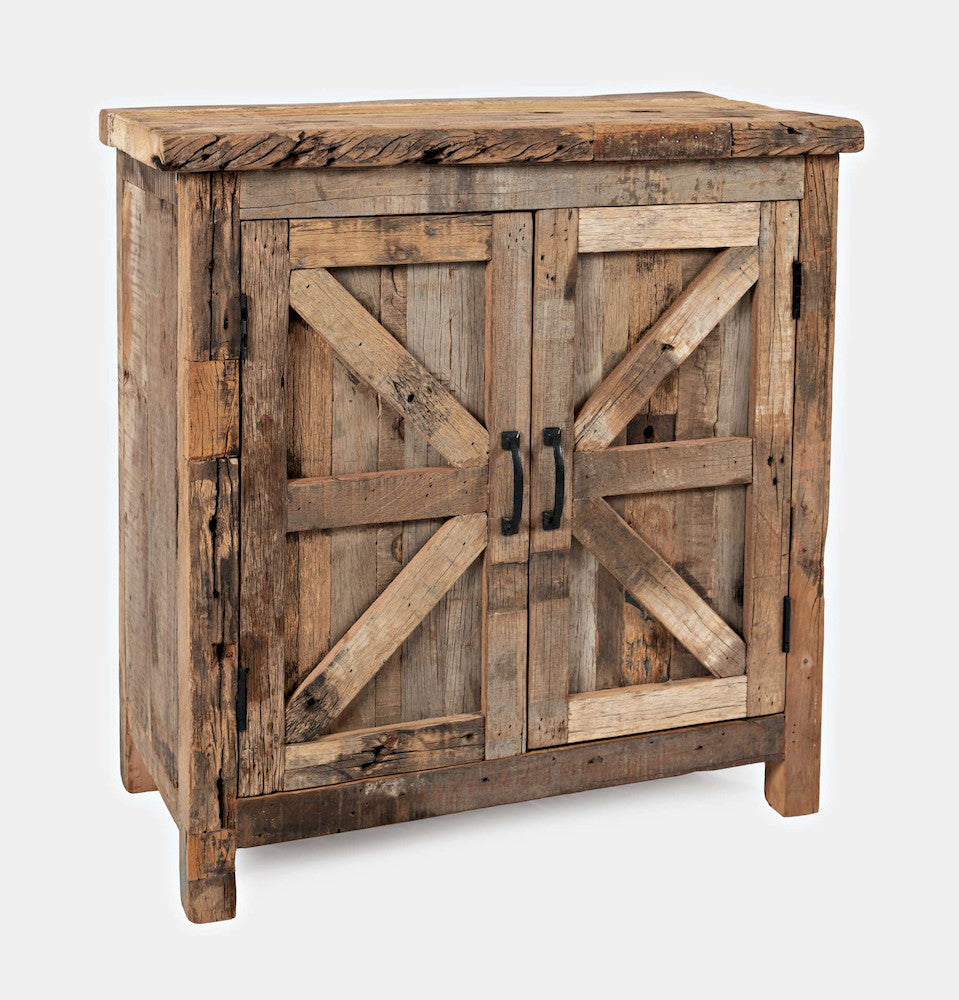 Jofran - Eden Prairie 2 Door Accent Cabinet - Heavily Distressed Reclaimed Wood - 1989-32 view 2