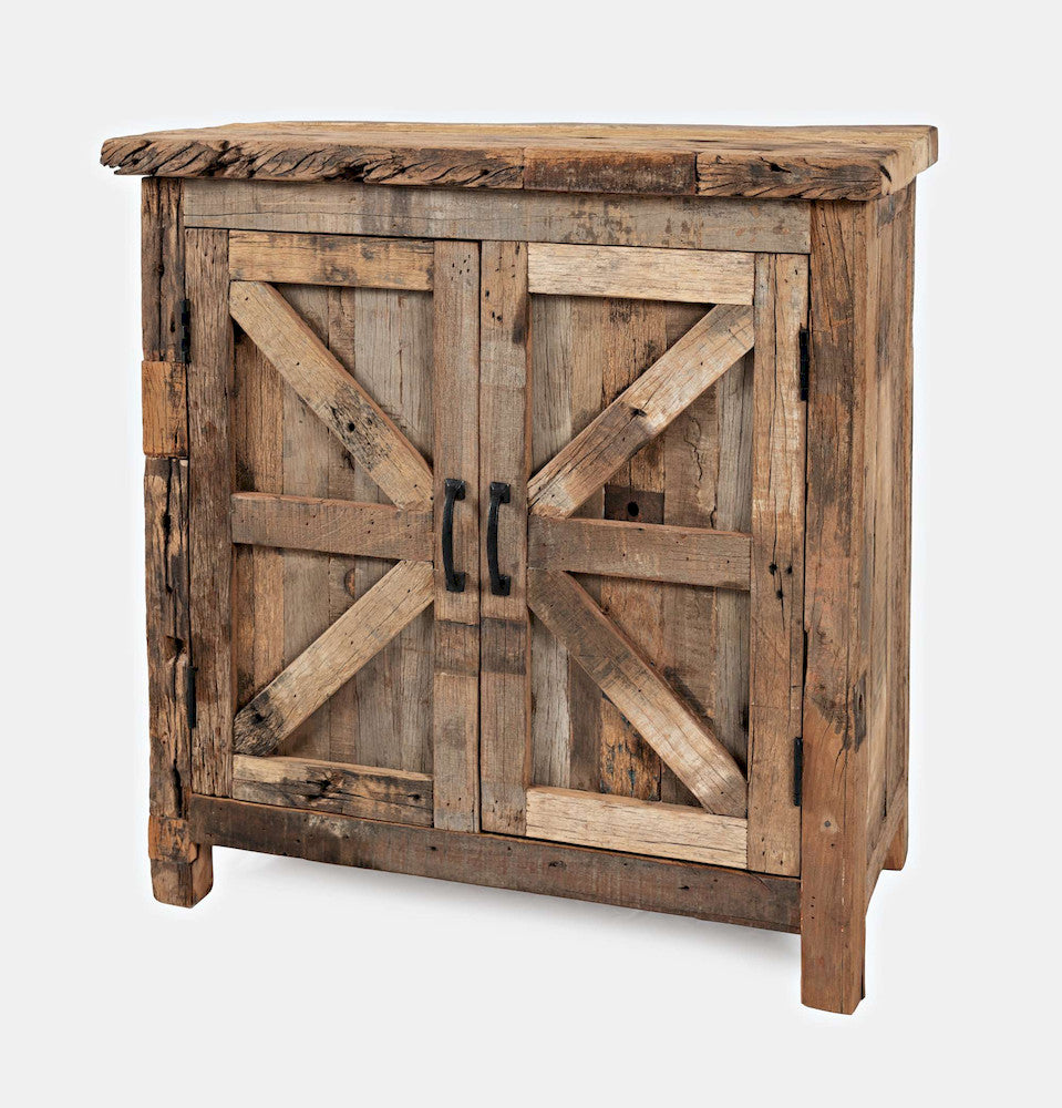 Jofran - Eden Prairie 2 Door Accent Cabinet - Heavily Distressed Reclaimed Wood - 1989-32 view 3