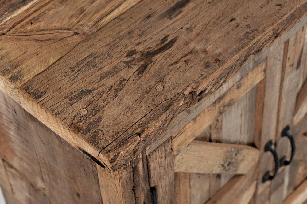 Jofran - Eden Prairie 2 Door Accent Cabinet - Heavily Distressed Reclaimed Wood - 1989-32 view 5