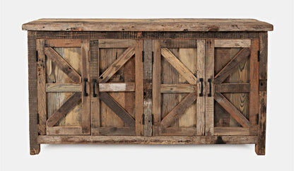 Jofran - Eden Prairie 4 Door Accent Cabinet - Heavily Distressed Reclaimed Wood - 1989-60 view 1
