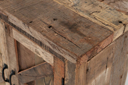 Jofran - Eden Prairie 4 Door Accent Cabinet - Heavily Distressed Reclaimed Wood - 1989-60 view 6