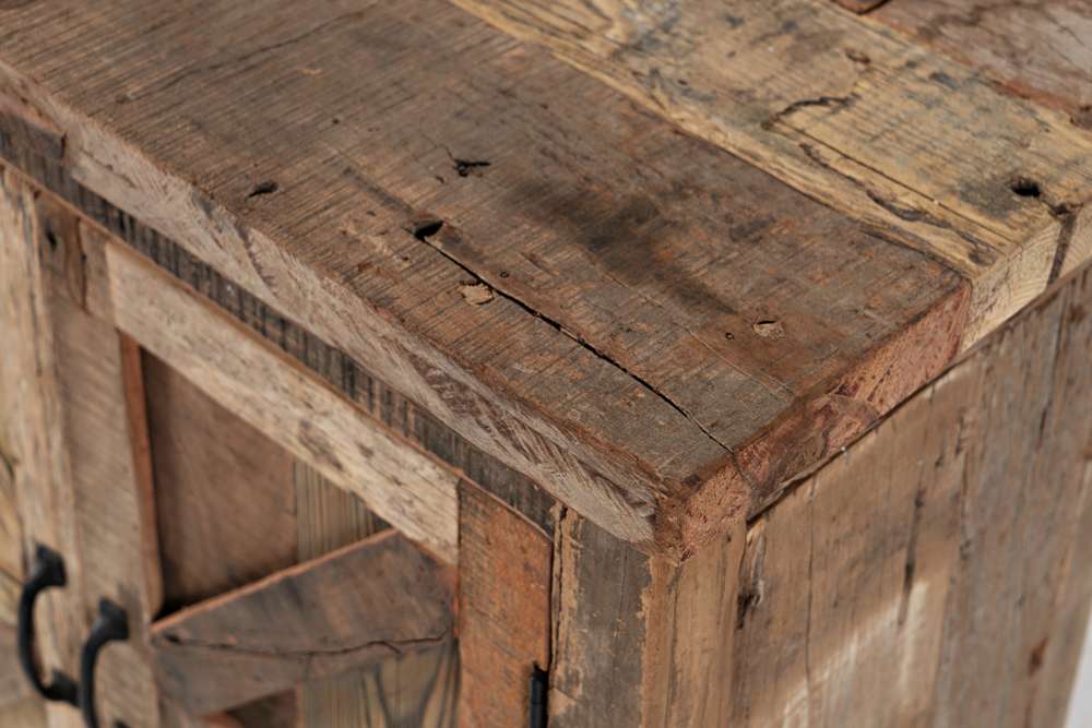 Jofran - Eden Prairie 4 Door Accent Cabinet - Heavily Distressed Reclaimed Wood - 1989-60 veiw 5