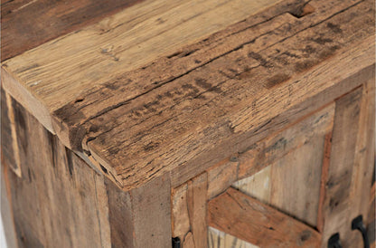 Jofran - Eden Prairie 6 Door Accent Cabinet - Heavily Distressed Reclaimed Wood - 1989-84 view 5