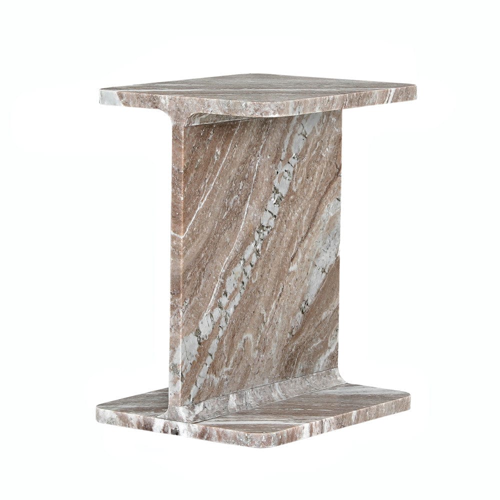 Jofran - Enzo Luxury Genuine Solid Marble Icon End Table - 2330-ENZOTNT view 1