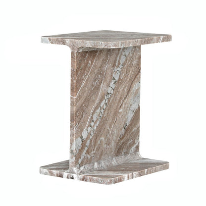 Jofran - Enzo Luxury Genuine Solid Marble Icon End Table - 2330-ENZOTNT view 1
