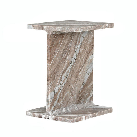Jofran - Enzo Luxury Genuine Solid Marble Icon End Table - 2330-ENZOTNT view 1