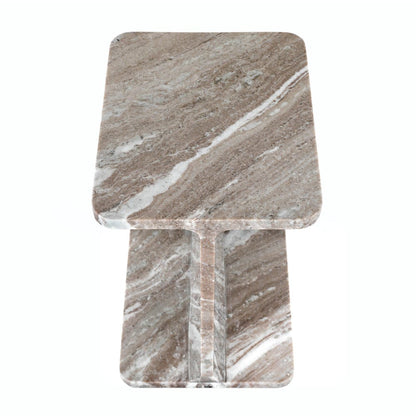 Jofran - Enzo Luxury Genuine Solid Marble Icon End Table - 2330-ENZOTNT view 3