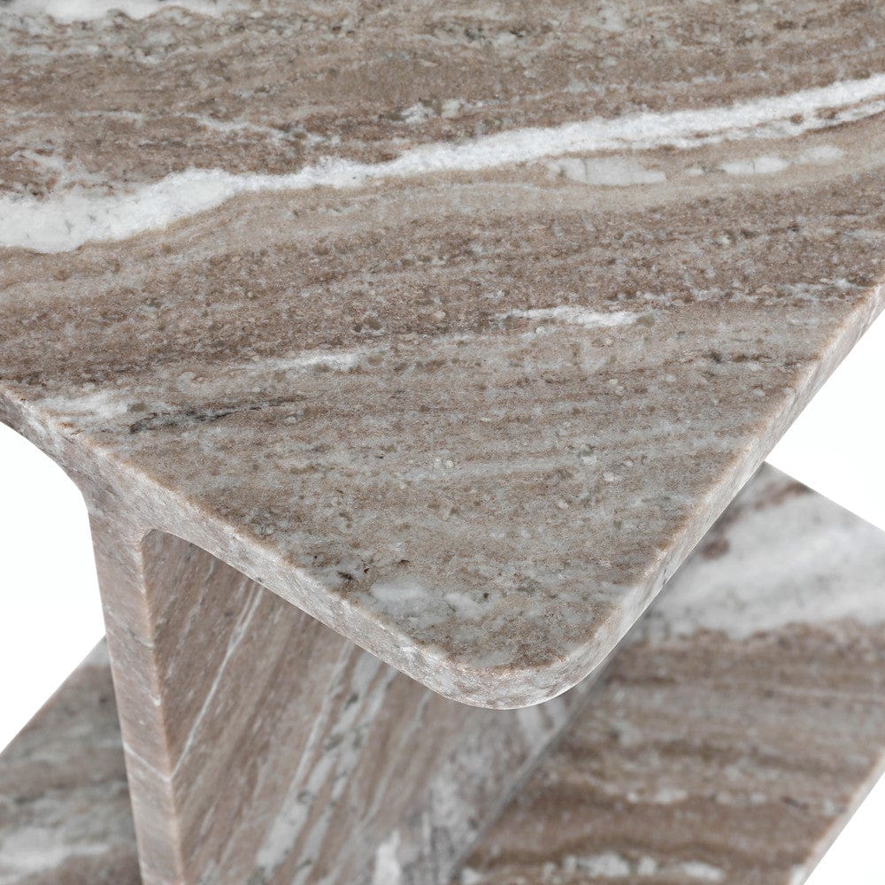 Jofran - Enzo Luxury Genuine Solid Marble Icon End Table - 2330-ENZOTNT view 5