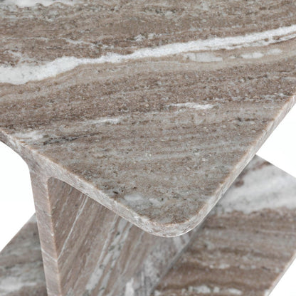 Jofran - Enzo Luxury Genuine Solid Marble Icon End Table - 2330-ENZOTNT view 5
