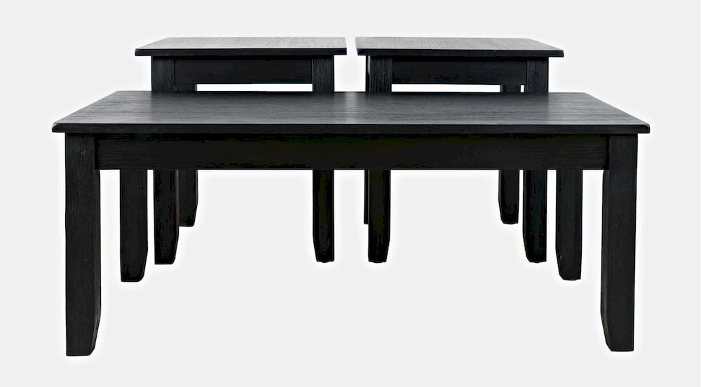Jofran - Eros Contemporary 3 Piece Coffee Table Set - Brushed Black - 2089-BLK view 1