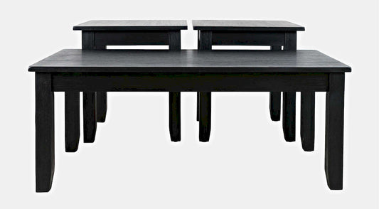 Jofran - Eros Contemporary 3 Piece Coffee Table Set - Brushed Black - 2089-BLK view 1